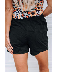 Thumbnail for Azura Exchange Drawstring Casual Shorts with Raw Hem and Pockets - M