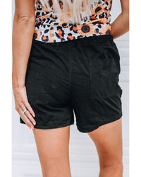 Thumbnail for Azura Exchange Drawstring Casual Shorts with Raw Hem and Pockets - M