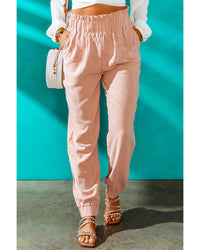 Thumbnail for Azura Exchange Elastic Waistband High Waist Pants - M