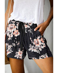 Thumbnail for Azura Exchange Print Drawstring Casual Elastic Waist Pocketed Shorts - XL