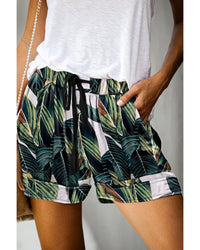 Thumbnail for Azura Exchange Drawstring Casual Elastic Waist Pocketed Shorts - S