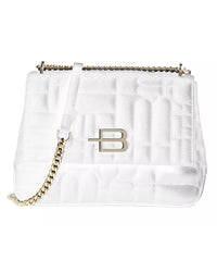 Thumbnail for Baldinini Leather Shoulder Bag with Logo Hardware One Size Women