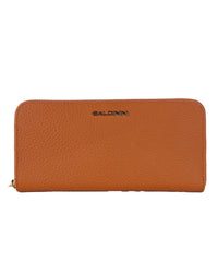 Thumbnail for Baldinini Trend Women's Orange Leather Wallet - One Size