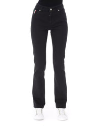 Thumbnail for Logoed Button Regular Jeans with Tricolor Insert W33 US Women