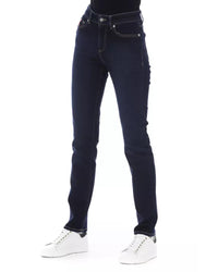 Thumbnail for Logoed Button Regular Jeans with Tricolor Insert W33 US Women
