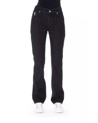 Thumbnail for Logoed Button Regular Jeans with Tricolor Insert W32 US Women