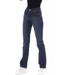 Thumbnail for Logoed Button Regular Jeans with Tricolor Insert and Rear Pockets W33 US Women
