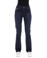 Thumbnail for Regular Jeans with Logoed Button and Tricolor Insert W31 US Women