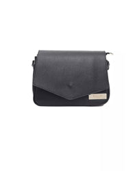 Thumbnail for Double Compartment Leather Shoulder Bag with Logo Detail One Size Women