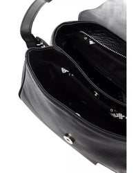 Thumbnail for Double Compartment Leather Shoulder Bag with Logo Detail One Size Women