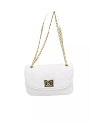 Thumbnail for Flap Closure Leather Shoulder Bag with Internal Compartments and Golden Details One Size Women