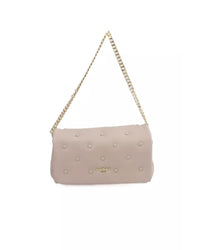 Thumbnail for Golden Logo Flap Leather Shoulder Bag One Size Women