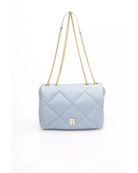 Thumbnail for Flap Closure Leather Shoulder Bag with Internal Compartments and Golden Details One Size Women
