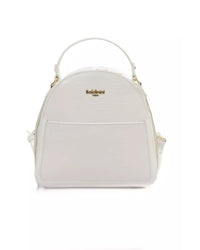 Thumbnail for Golden Logo Front Zip Closure Backpack One Size Women