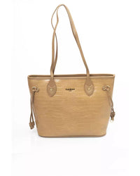 Thumbnail for Golden Logo Zip Closure Bag with Internal Compartments One Size Women