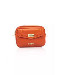 Thumbnail for Golden Logo Front Flap Shoulder Bag with Internal Compartments One Size Women