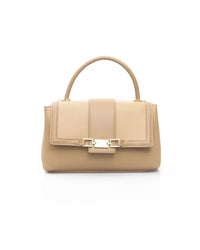 Thumbnail for Flap Closure Shoulder Bag with Internal Compartments and Golden Details One Size Women