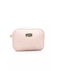 Thumbnail for Golden Logo Zip Closure Shoulder Bag with Internal Compartments One Size Women