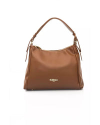 Thumbnail for Golden Logo Shoulder Bag with Internal Compartments and Zip Closure One Size Women