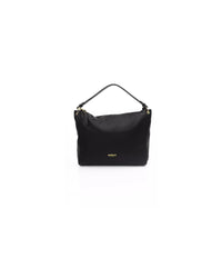 Thumbnail for Golden Logo Shoulder Bag with Zip Closure and Internal Compartments One Size Women