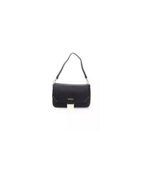 Thumbnail for Golden Logo Flap Shoulder Bag with Internal Compartments One Size Women