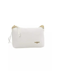 Thumbnail for Golden Logo Zip Closure Shoulder Bag One Size Women