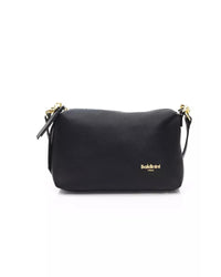 Thumbnail for Golden Logo Shoulder Bag with Zip Closure and Internal Compartments One Size Women