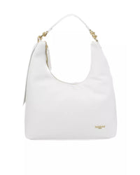 Thumbnail for Golden Logo Zip Closure Shoulder Bag with Internal Compartments One Size Women