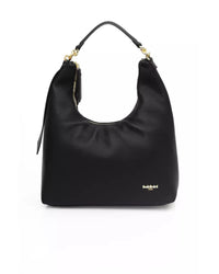 Thumbnail for Golden Logo Shoulder Bag with Zip Closure and Internal Compartments One Size Women