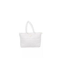 Thumbnail for Golden Logo Zip Closure Bag with Internal Compartments One Size Women
