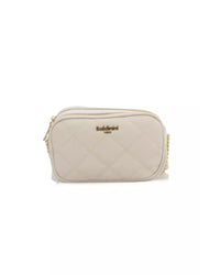 Thumbnail for Logo Front Double Compartment Shoulder Bag with Zip Closure One Size Women