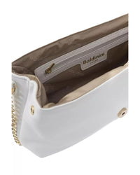 Thumbnail for Golden Detail Leather Flap Shoulder Bag One Size Women