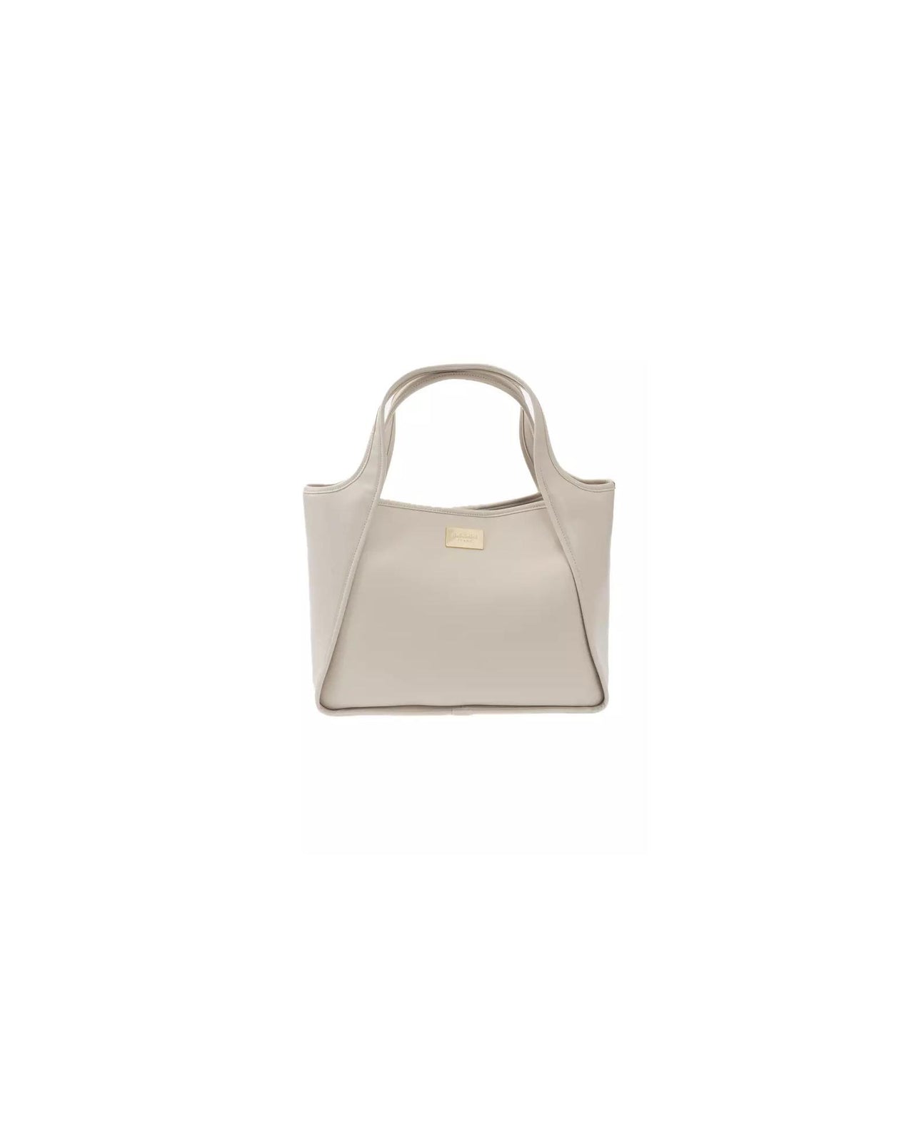 Magnetic Button Closure Logoed Lining Bag with Internal Compartments One Size Women