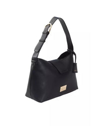 Thumbnail for Flap Closure Logoed Lining Bag with Internal Compartments and Golden Details One Size Women