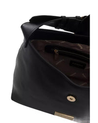 Thumbnail for Flap Closure Logoed Lining Bag with Internal Compartments and Golden Details One Size Women