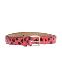 Thumbnail for Authentic Dolce & Gabbana Womens Snakeskin Belt with Silver Buckle 80 cm Women