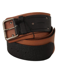 Thumbnail for 100% Leather Belt with Silver Tone Buckle Fastening 85 cm Women