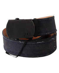Thumbnail for Classic Leather Belt with Vintage-Tone Hardware by Ermanno Scervino 85 cm Women