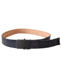 Thumbnail for Classic Leather Belt with Vintage-Tone Hardware by Ermanno Scervino 85 cm Women