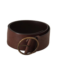 Thumbnail for Authentic Dolce & Gabbana Leather Belt with Engraved Logo Buckle 90 cm Women
