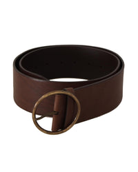 Thumbnail for Authentic Dolce & Gabbana Logo Engraved Leather Belt 90 cm Women