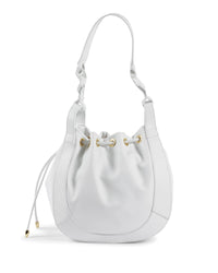 Thumbnail for Top Grain Leather Bucket Bag with Drawstring Closure - One Size