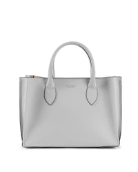 Thumbnail for Structured Italian Leather Tote Bag - One Size