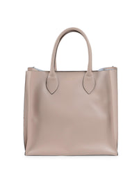 Thumbnail for Structured Italian Leather Tote Bag - One Size