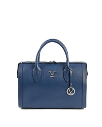 Thumbnail for Blue Saffiano Leather Handbag - One Size