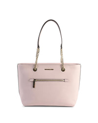 Thumbnail for Leather Front Zip Tote Bag - One Size