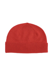 Thumbnail for Crown of Edinburgh Cashmere Women's Luxury Cashmere Womens Beanie Hat in Red - One Size