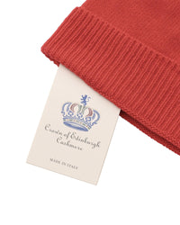 Thumbnail for Crown of Edinburgh Cashmere Women's Luxury Cashmere Womens Beanie Hat in Red - One Size
