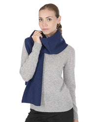 Thumbnail for Crown of Edinburgh Cashmere Women's Elegant Cashmere Womens Scarf in Royal Blu - One Size