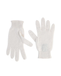 Thumbnail for Crown of Edinburgh Cashmere Women's Luxury Cashmere Womens Short Gloves in Latte - M